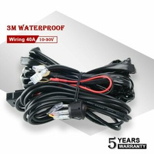 LED Light Bar Wire Wiring Harness Switch Relay Kit Waterproof for Connect 1 LED
