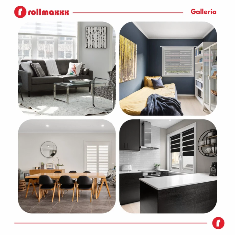 Tenda a Rullo Giorno e Notte senza Foratura Oscurante Dopprio Strato ROLLMAXXX® - Immagine 2 di 4