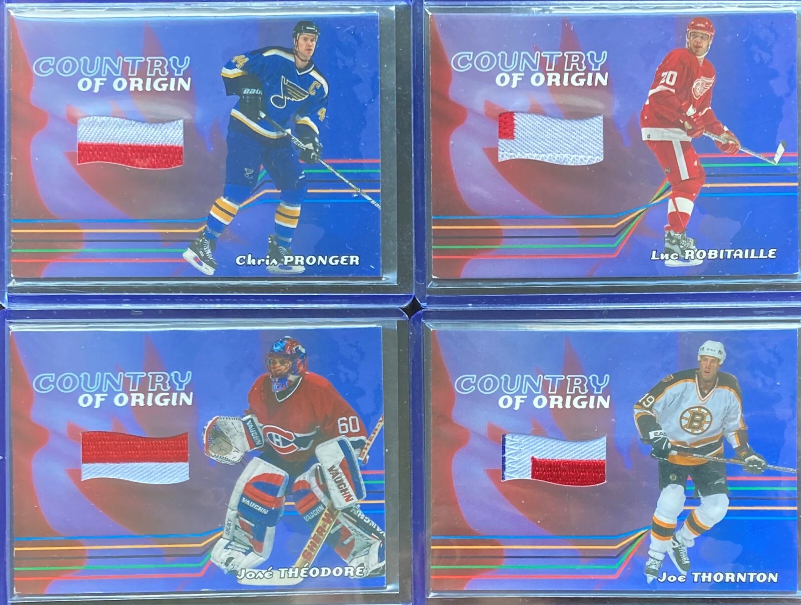 Luc Robitaille 2001-02 BAP Memorabilia Country of Origin SP EMBLEM Red Wings /10