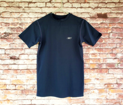   Reebok PlayDry Navy Blue Compression Base Layer Shirt Men's Medium M
