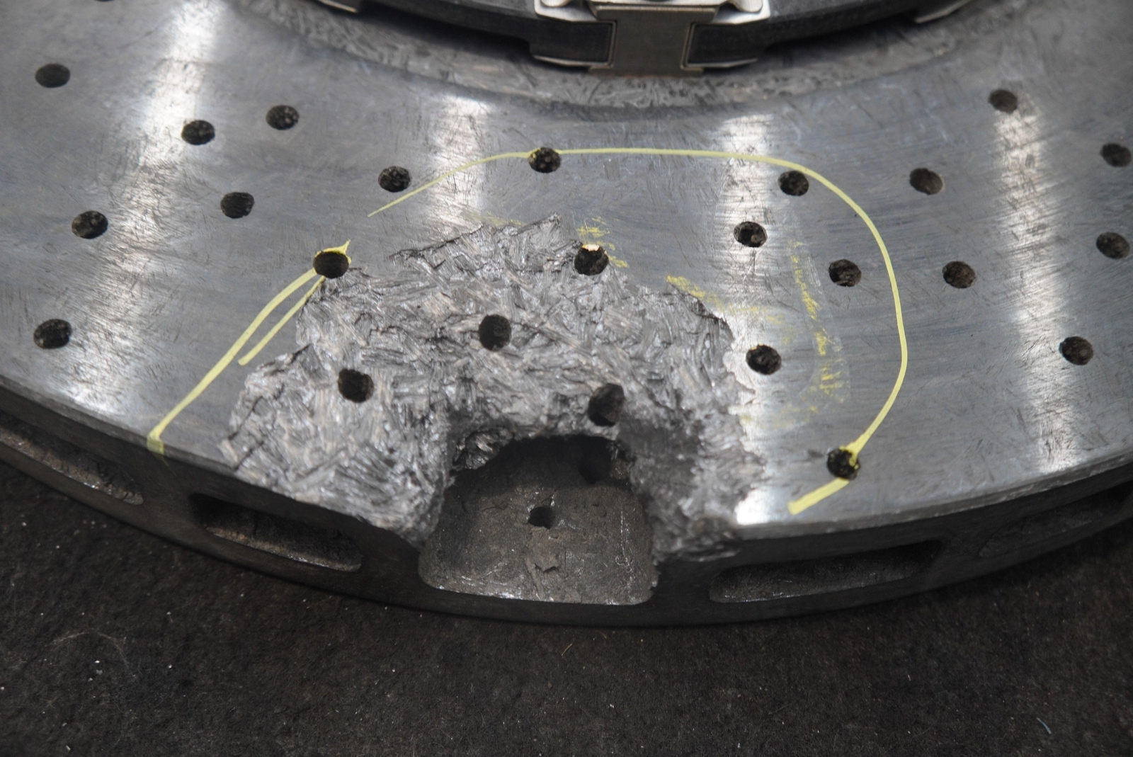 Rear Disc Brake Rotor Carbon Ceramic Brembo 14C0034CP McLaren 720S 2018 *Note*