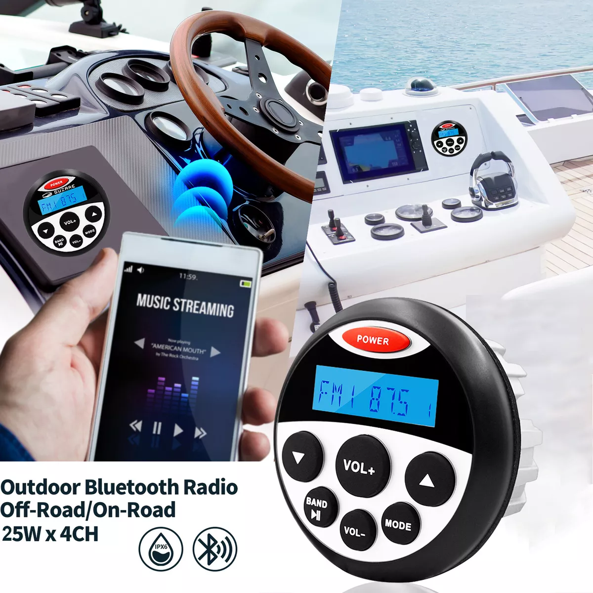 Boat music system sales