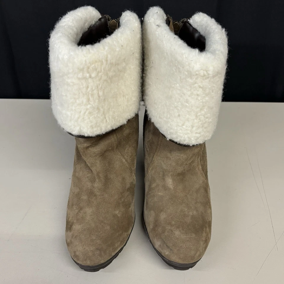 botín señora daniel hechter gamuza talla 39 en marrón tobillo parís - Imagen 3 de 4