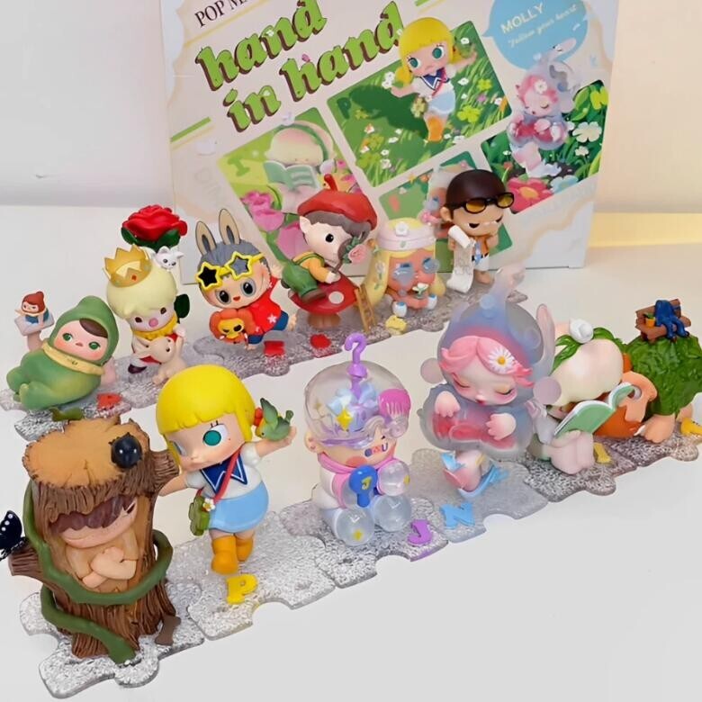 POPMART Hand in Hand シリーズ 8体セット Intervals of Silence-POPMART Hand in Hand Series Blind Box