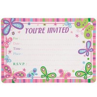 Party Supplies - happy Birthday Butterfly Die-cut Party Invitations 10-ct. ... on sale Party Supplies - happy Birthday Butterfly Die-cut Party Invitations 10-ct. ... on sale