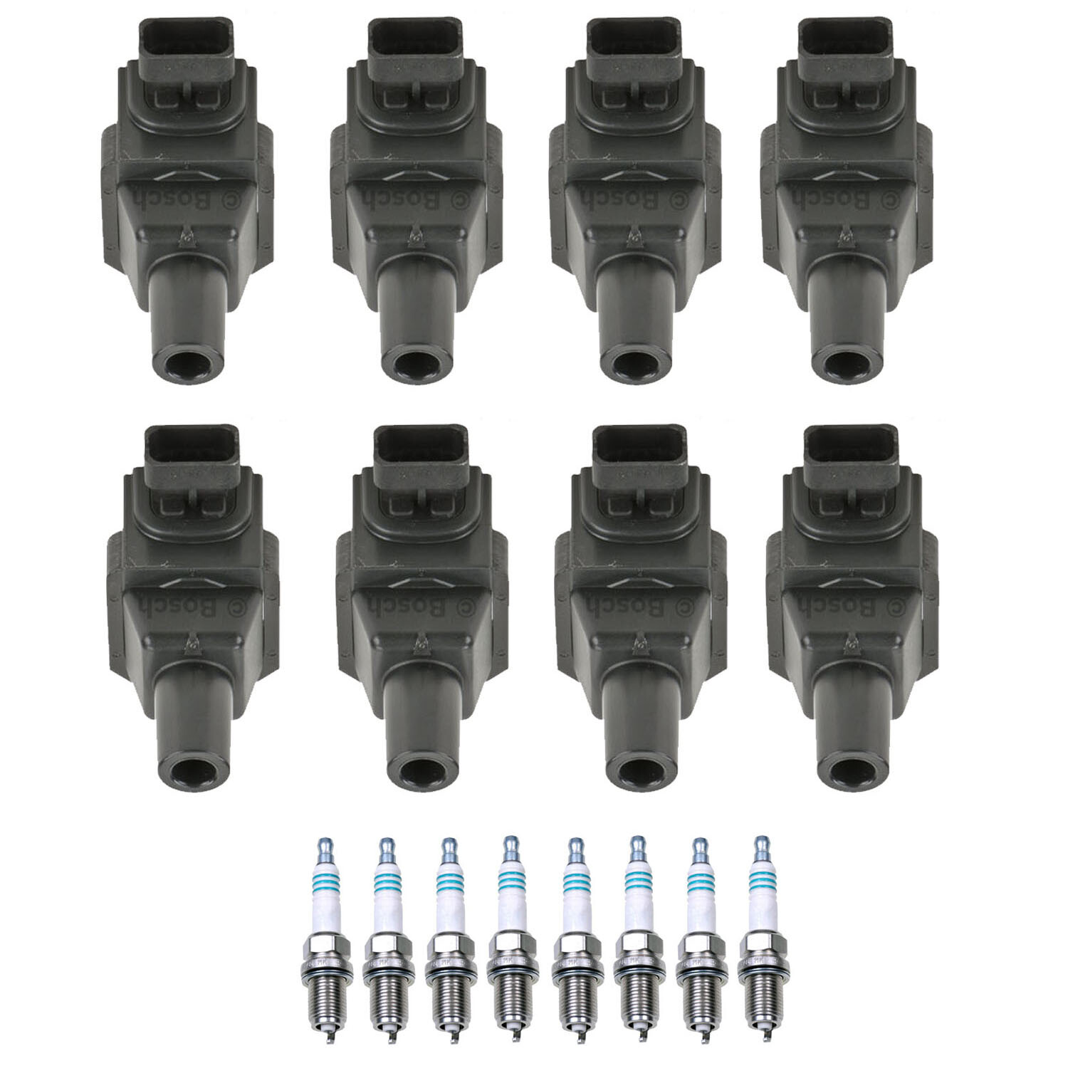 Bosch 8 Ignition Coil Denso 8 Iridium Power Spark Plug Kit For W210 W140 R129 V8