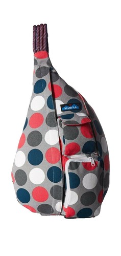 Kavu Polka Dot Sling Bag Gray Pink Green and Brown Kavu Polka Dot Sling Bag Gray Pink Green and Brown | eBay main image 3
