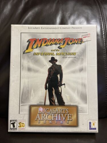 LucasArts Indiana Jones and the Infernal Machine PC CD Big Box PC 2001 Sealed