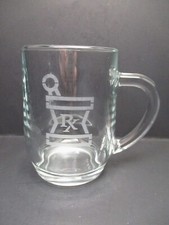 RX Clear Cup / Mug Pharmacist Pharmacy Mortar Pestle Made in USA !