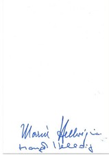 Maria & Margot Hellwig Autogramme signed 10x15 cm Karteikarte 