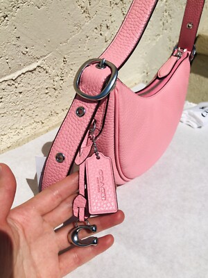 NWT Coach Soft pebble leather Luna Shoulder Bag in Flower