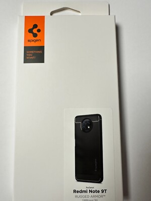 Spigen Rugged Armor TPU Handyhülle Schutzhülle für Xiaomi Redmi Note 9T schwarz