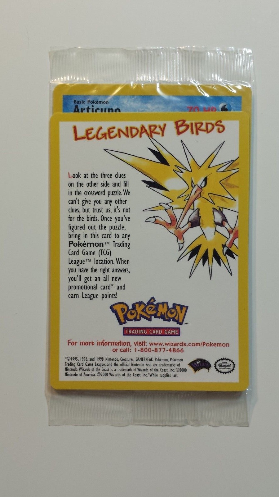 Articuno # 22 - SEALED - NM / M - Black Star Promo Pokemon Card $2 Flat Shipping