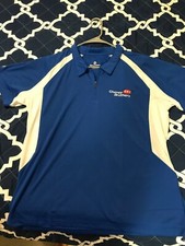 Cheney Brothers Employee Women's XXL Zipper Short Sleeve - Blue