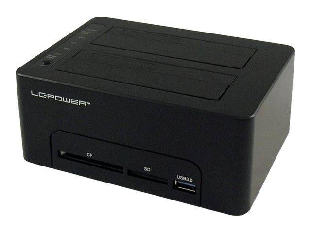 LC Power LC-DOCK-U3-CR HDD docking station bays: 2 2.5" / LC-DOCK-U3-CR
