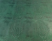 Green Big alligator embossed Leather Faux upholstery, handbags, and much more