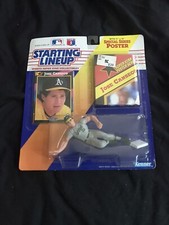 Starting Lineup Jose Canseco Base Slide Card & POSTER Action Figurine IN BOX!