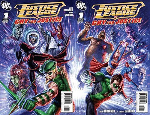 Justice League: Cry for Justice #1 (2009-2010) DC Comics - 2 Comics