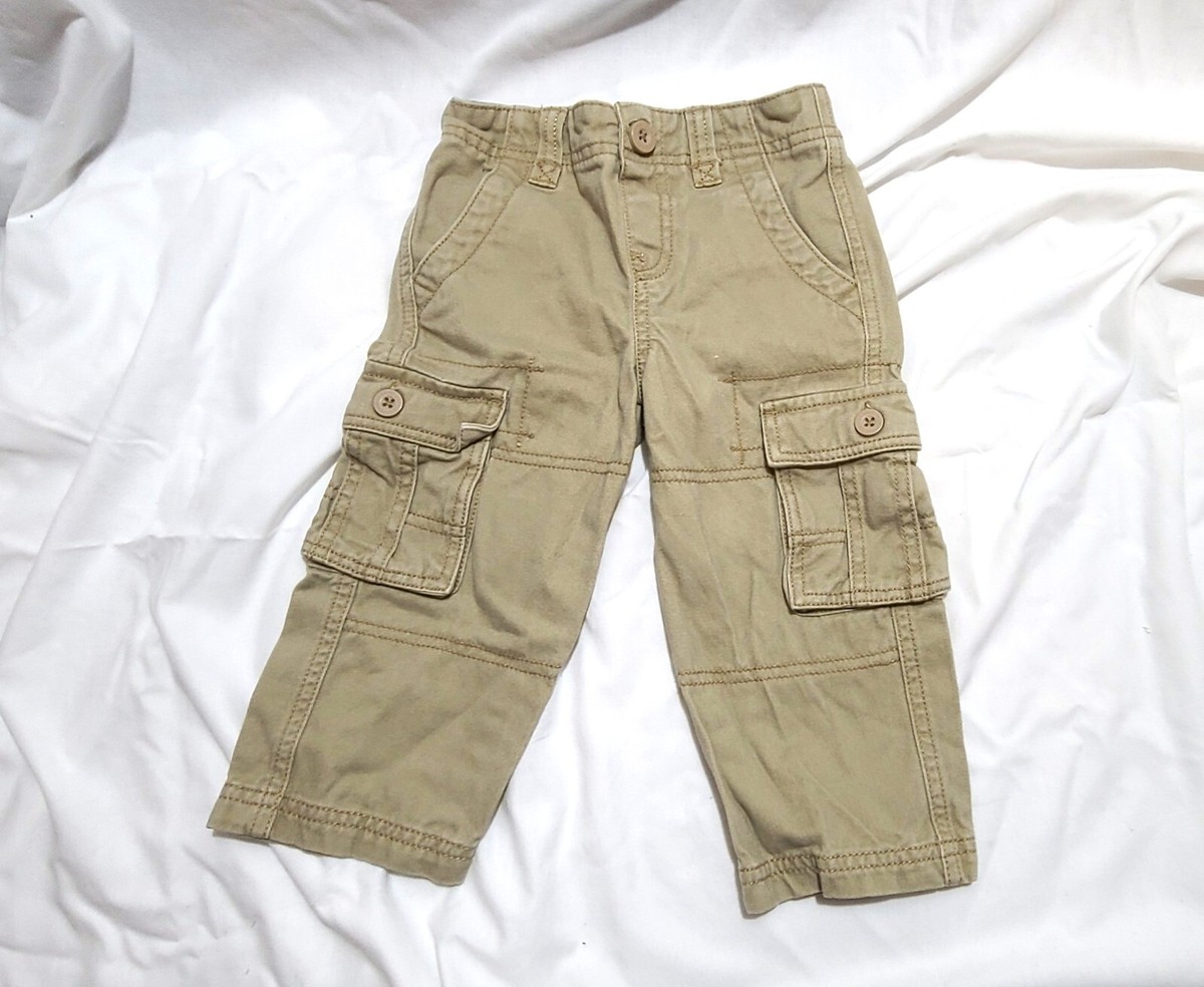Healthtex Khaki Brown Cargo Pants Baby 18 Months Boy Toddler