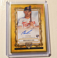 2025 Topps Gilded Gallery of Gold Autograph Brooks Lee Twins RC /50 GOG-BL