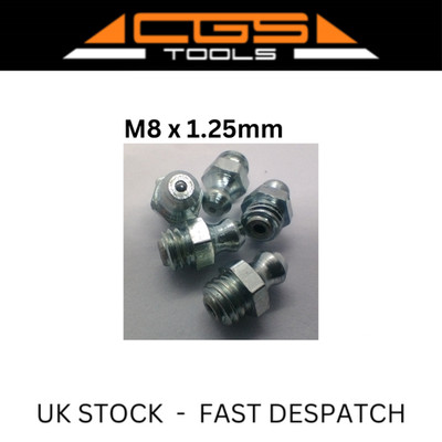M8 x 1,25 mm Schmiernippel gerade (5)