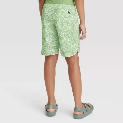 Art Class Boys' Green Palm Tree Print Swim Shorts Youth 8 - Picture 2 of 10