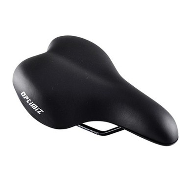 FREIZEITSATTEL OPTIMIZ KOMFORT GEMISCHT SCHWARZ STAHLSCHIENE (251 X 283 MM)