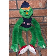 Boston Red Sox Wally the Green Monster Plush Mascot Sticky Hands Steven Smith