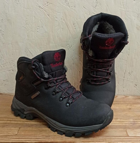 Men Timberland Boots Black Leather 42 #NZDK