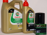 Kawasaki ZZ-R 1200 Bj:02-05, 5 Ltr. Castrol 10W40,ÖL- U. ÖLfilter