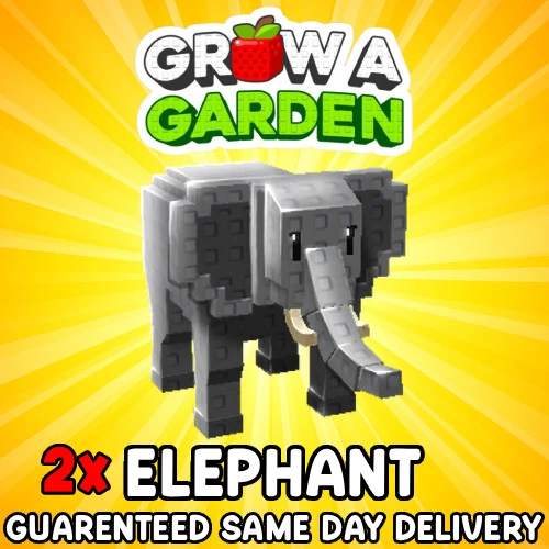 HIGH TIER 2x ELEPHANT | CHEAPEST |🪴Grow a Garden ‼️FAST & EASY DELIVERY‼️