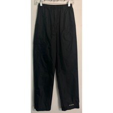 Columbia Trail Adventure Rain Pants Unisex Kids Sz Large 14/16 Black Hike