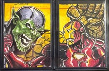 2012 Rittenhouse Marvel Greatest Battles SketchaFEX Iron Man v Skrull 1/1