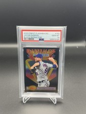 Jacob deGrom 2020 Topps Finest Flashbacks PSA 10 Black Refractor Card /25 