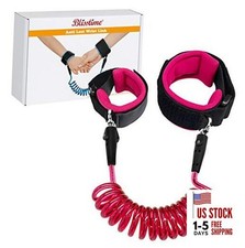 Anti Lost Wrist Link Safety Wrist Link for 59 Inch Pack of 1 Rose Red