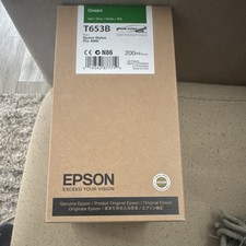 Epson T653B Genuine Green Ink Cartridge 200ml for Stylus Pro 4900 Inkjet