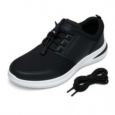 Men s Arch Support Comfort Shoes, Knit Upper, Lightweight, Extra Shoelaces