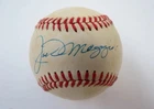 Joe Dimaggio Single Signed OAL Bobby Brown Baseball - Beckett BAS