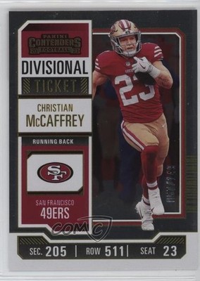 2023 Panini Contenders Divisional Ticket 57/149 Christian McCaffrey #87 19zq