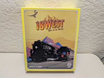 All-Aboard Games Board Game 18 West - Rails to the Pacific Box SW (New)