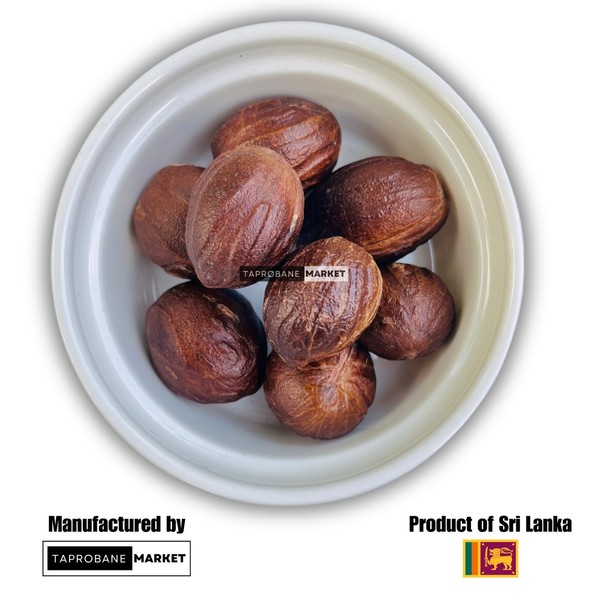 Semillas enteras orgánicas de nuez moscada de Ceilán | Especia pura de Sri Lanka | Calidad premium fresca