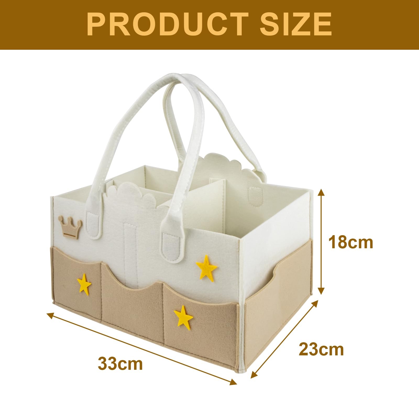 Panier rangement bébé contre le désordre de la table à langer - 2