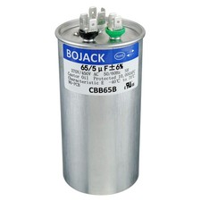 65 5uF 65/5MFD  6 370V/440V CBB65 Dual Run Circular Start Capacitor for AC M...