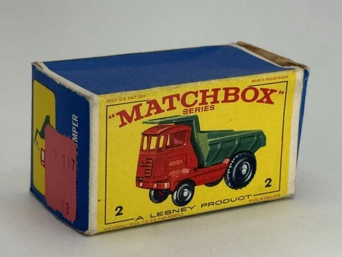 Matchbox Lesney Original BOX ONLY Muir-Hill Dumper Empty E3 See Pics Free Ship