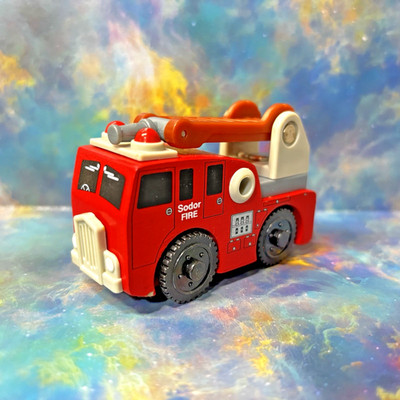 Thomas the Train Sodor Fire Truck Hook and Ladder Wooden Railway