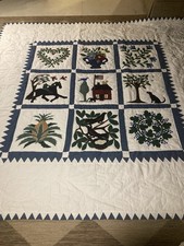 VTG Quilt 82x81 1/2 Double Full 100 Cotton