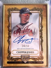 Chipper Jones GOG-CJ 2025 Topps Gilded Collection Gallery of Gold