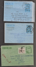 East Pakistan 3 covers aerogrammes Bangladesh 1966, 1969, 1971