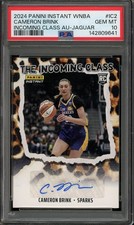 Cameron Brink 2024 Panini Instant Incoming Class Jaguar Auto /10 PSA 10