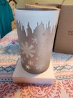 YANKEE CANDLE JAR HOLDER FLICKERING SNOWFLAKE 1568529